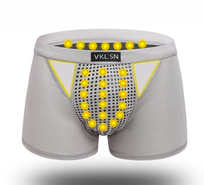 13th Gen VK Men's Magnetic Therapy Underwear (Milk Silk)